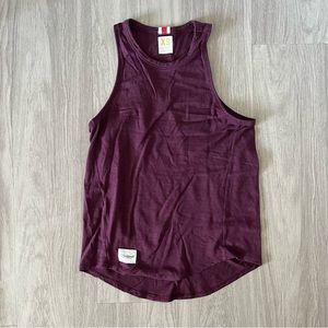 Tracksmith harrier tank in wine